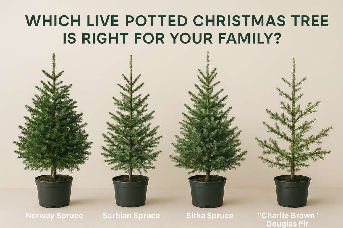🎄 Which Live Potted Christmas Tree is Right for Your Family?